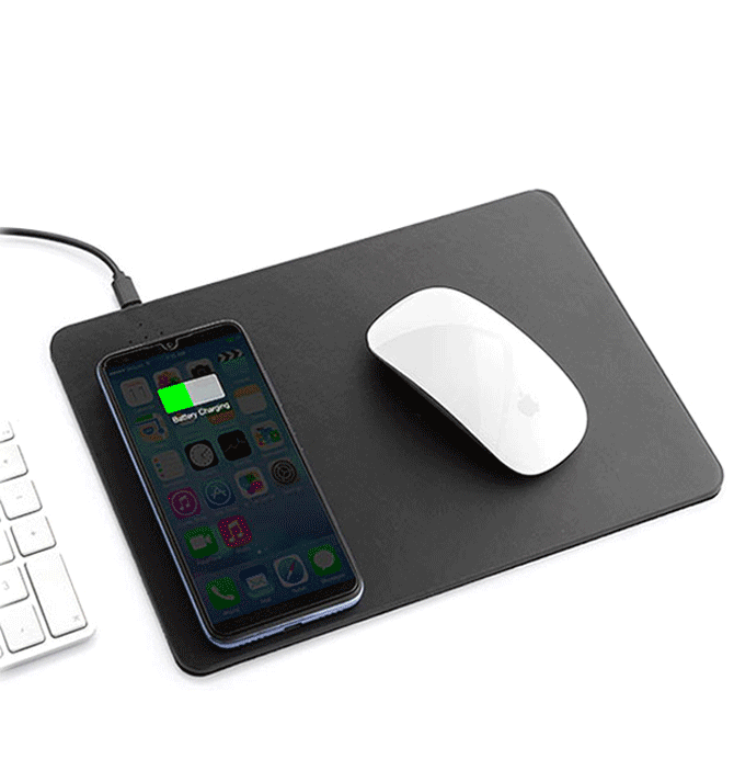 Alfombrilla para el ratón con carga inalambrica para el móvil - Solohombre