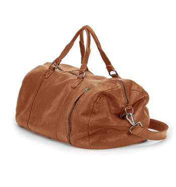Bolsa de fin de semana en piel color cuero para tus viajes cortos - Solohombre