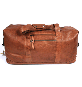 Bolsa viaje de piel envejecida color habana - Solohombre