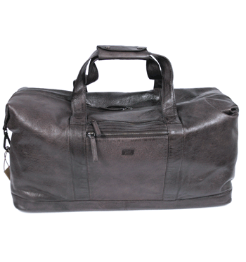 Bolsa viaje de piel envejecida color marrón - Solohombre