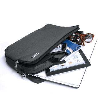 Cartera de mano porta documentos para portátil de 13 pulgadas