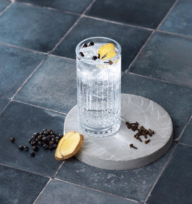 Botella de 350 ml con los ingredientes para crear tu propia Ginebra