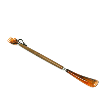 Calzador largo de zapatos con rascador de espalda - Solohombre