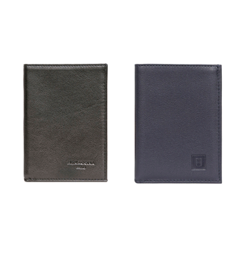 Cartera billetero tarjetero y monedero con cremallera en piel - Solohombre