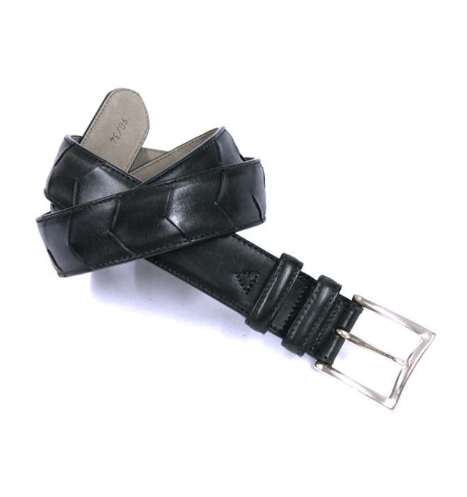 Cinturón de piel con dibujo marca Solohombre