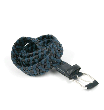 Cinturón elástico de piel y algodón marca Solohombre - Solohombre