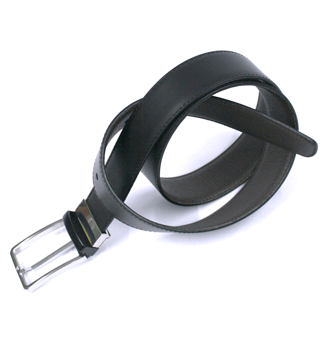 Cinturón con hebilla reversible negro y marrón - Solohombre