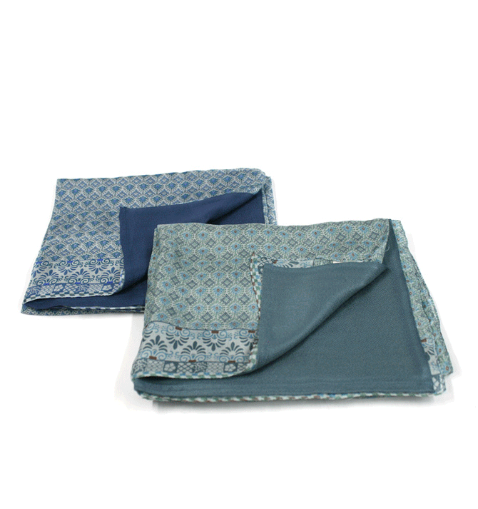 Foulard de seda y viscosa doble cara con un colorido elegante - Solohombre