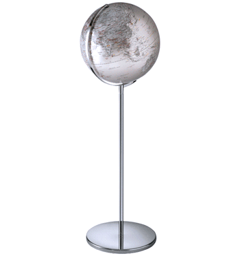 Globo terráqueo de pie con luz espectacular