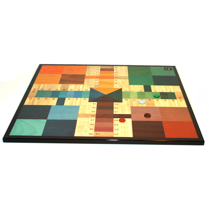 Juego de parchís lacado - Solohombre