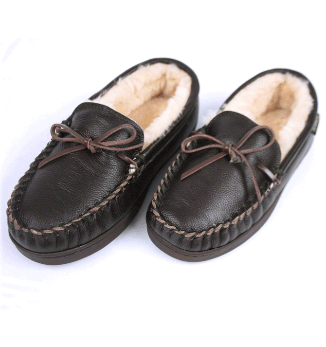 Mocasín zapatillas de invierno para estar por casa