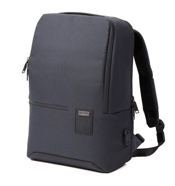 Mochila de trabajo con conexión USB con dos cremalleras