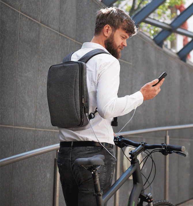 Mochila de negocios para portátil de 13 pulgadas - Solohombre