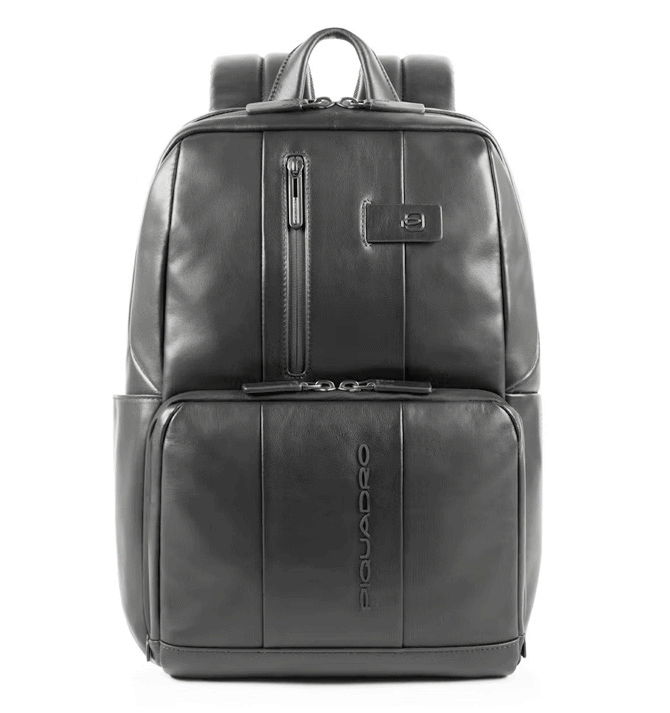 Mochila ejecutivo de piel color negro marca Piquadro - Solohombre