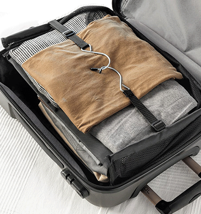 Organizador plegable de ropa para viaje