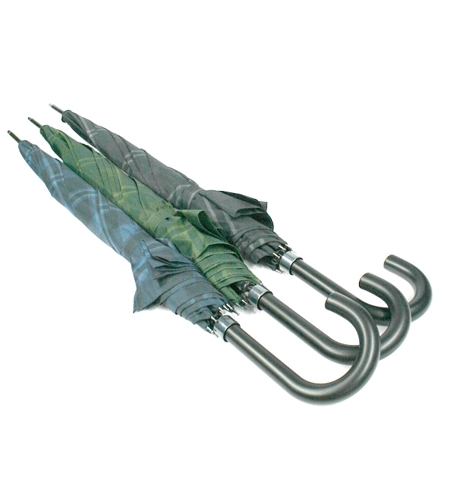 Paraguas largo con dibujo de cuadros - Solohombre