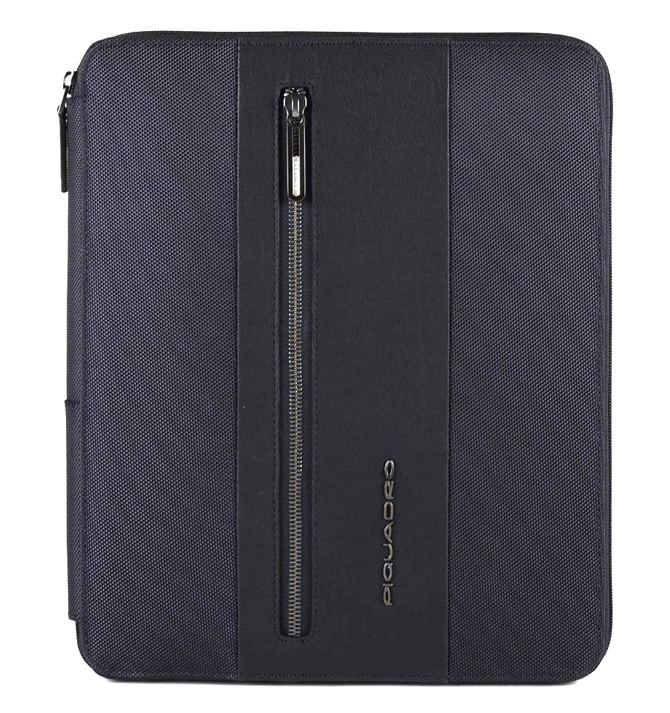 Portafolios azul con cremallera marca Piquadro - Solohombre