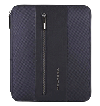 Portafolios azul con cremallera marca Piquadro - Solohombre