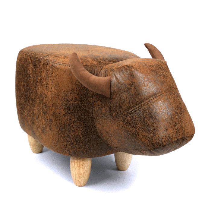 Puff banqueta para los pies con forma de vaquita - Solohombre