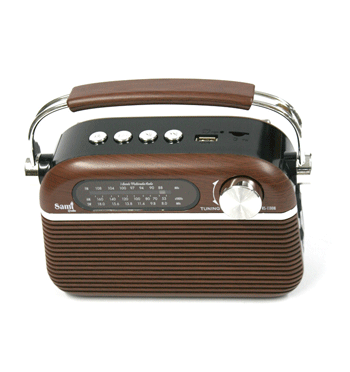 Radio AM/FM con bluethooth a corriente o pila recargable - Solohombre