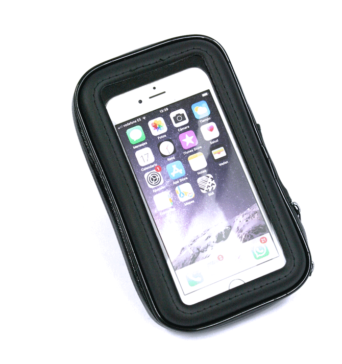 Soporte y protector impermeable universal de móvil para bicicleta