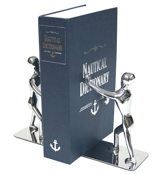 Sujeta libros hombres en metal - Solohombre