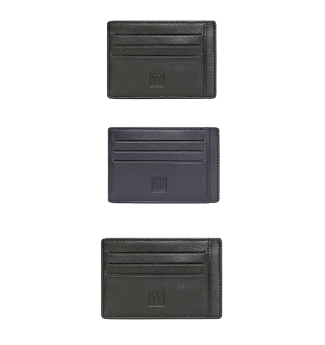 Tarjetero billetero sencillo de piel - Solohombre