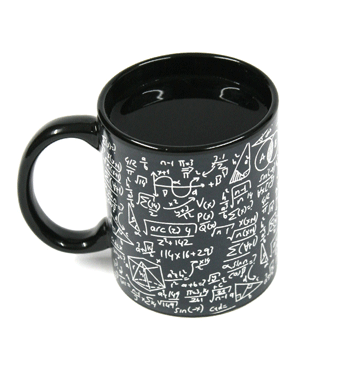 Taza inteligente para los aficionados a las matemáticas
