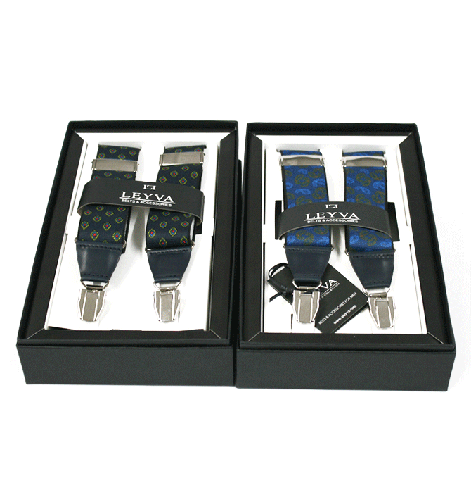 Tirantes elásticos para pantalón con dibujo abstracto - Solohombre