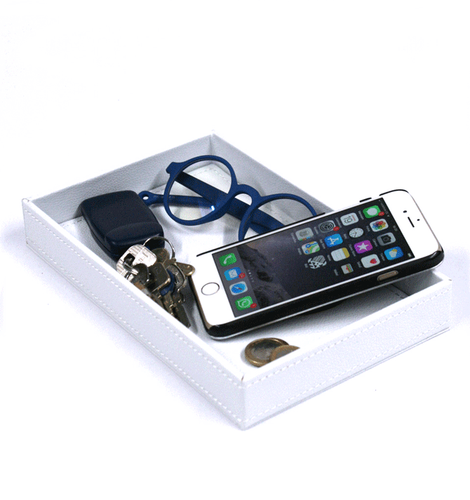 Vacía bolsillos blanco para casas modernas