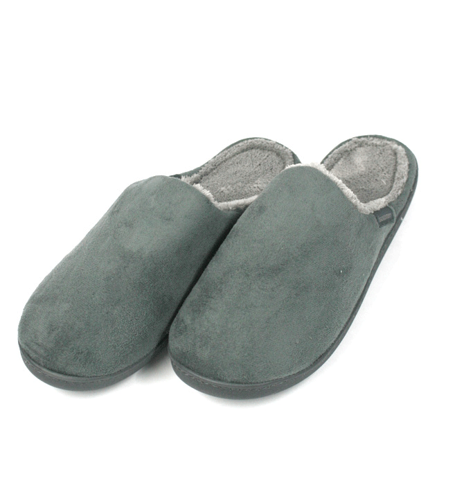 Zapatillas de estar por casa de invierno destalonadas color gris - Solohombre